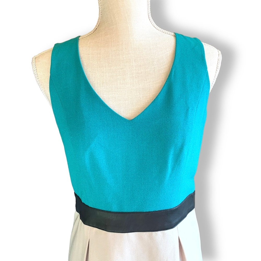 KENSIE | NWOT Colorblock Vegan Leather Dress - Picture 2 of 11